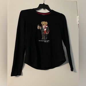 Polo Ralph Lauren Women’s Size Small Christmas Polo Bear Long Sleeve Jersey